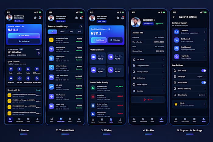 Fintech Mobile App UI/UX I'm