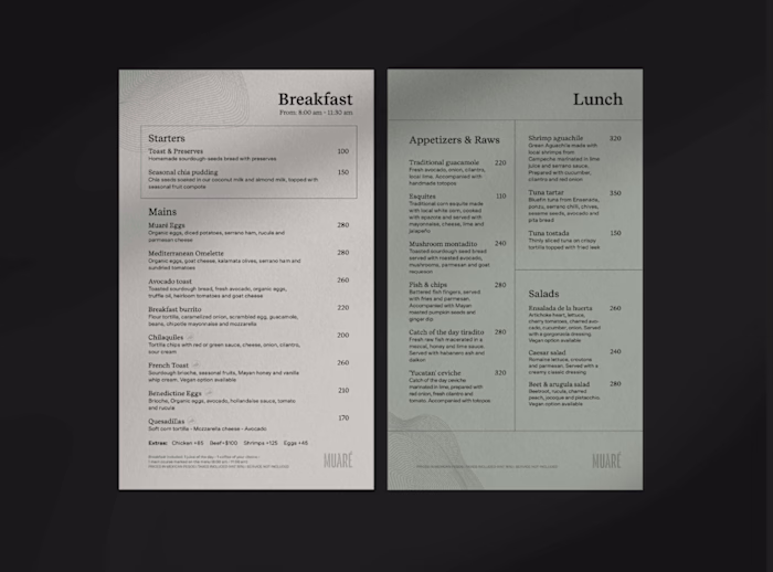 DIGITAL MENU DESIGN 
