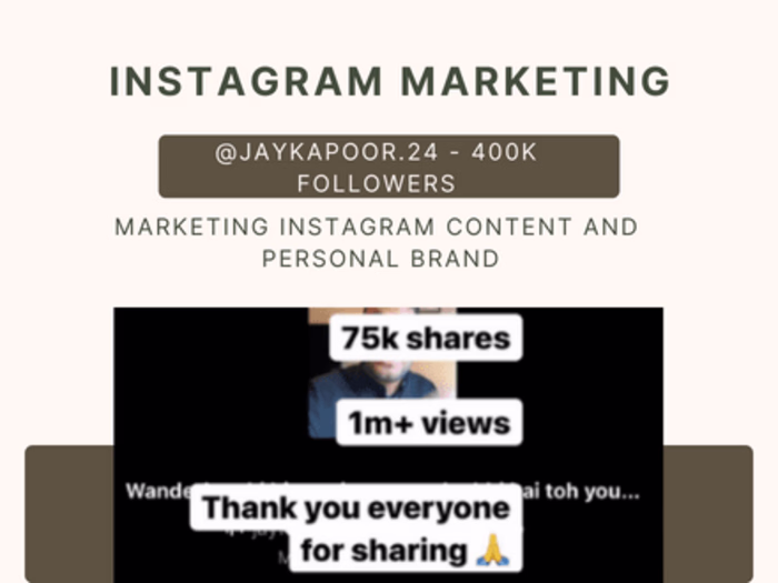Instagram Personal Brand Management