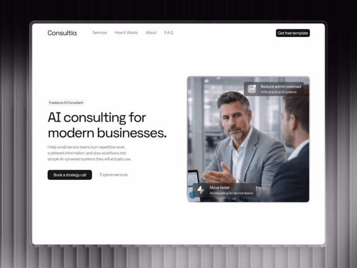 Framer - AI Consultant Website