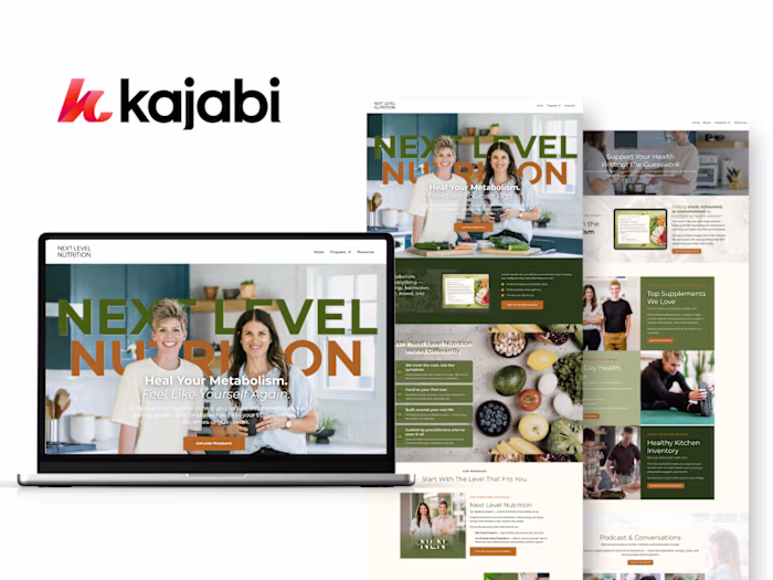 Fully Customized Kajabi Website
