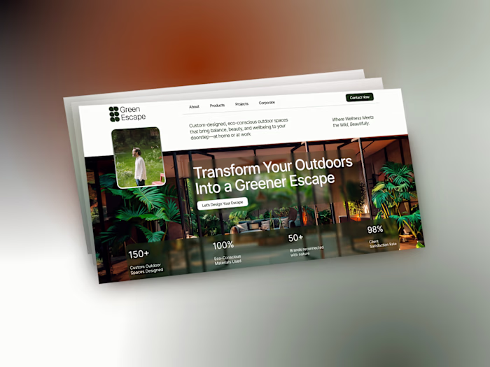 Greenscape: spacious, soft, serene.