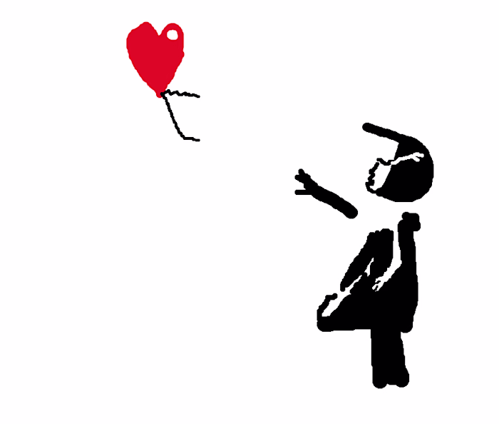Girl with red balloon 