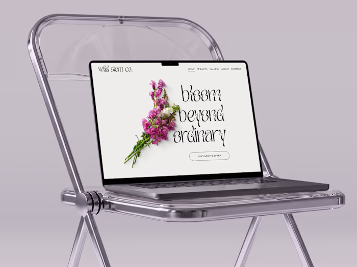 Squarespace Website for a Flower Shop