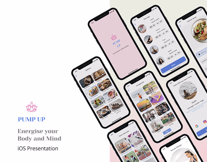 iOS Presentation - Pump Up App on Behance
