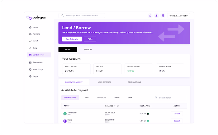 Polygon Wallet redesign