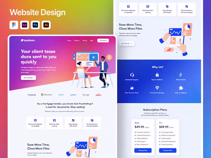 Gohighlevel Landing page design for