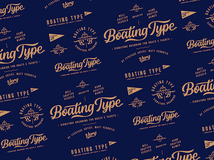 Boating Type Logo Suite