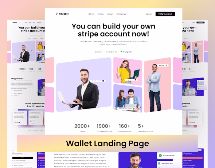 Crypto Wallet — Landing Page UI Design