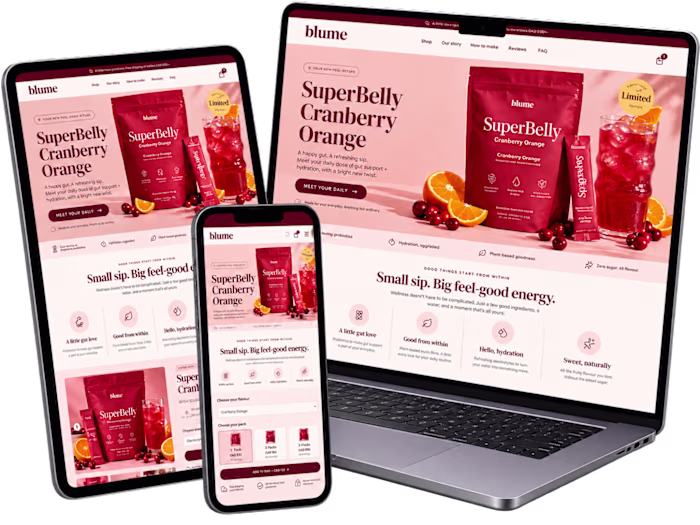 SuperBelly eCommerce Landing Page Design & CRO