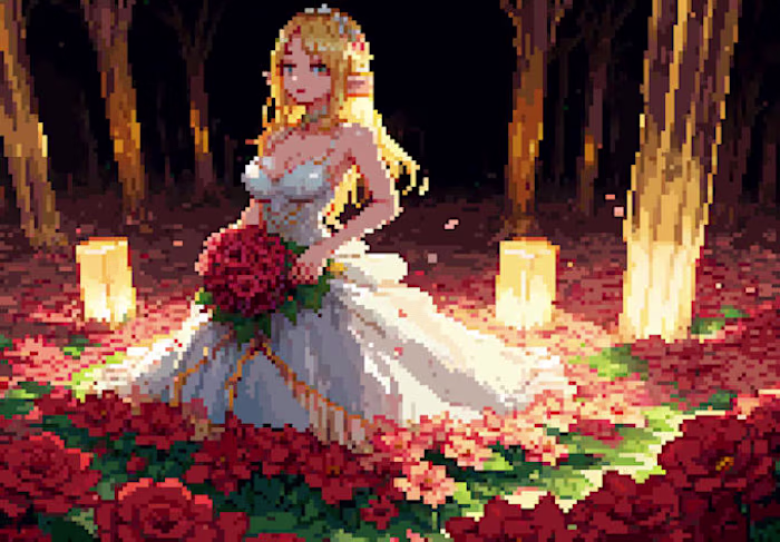 I will make pixel art characters, any gender, any pose