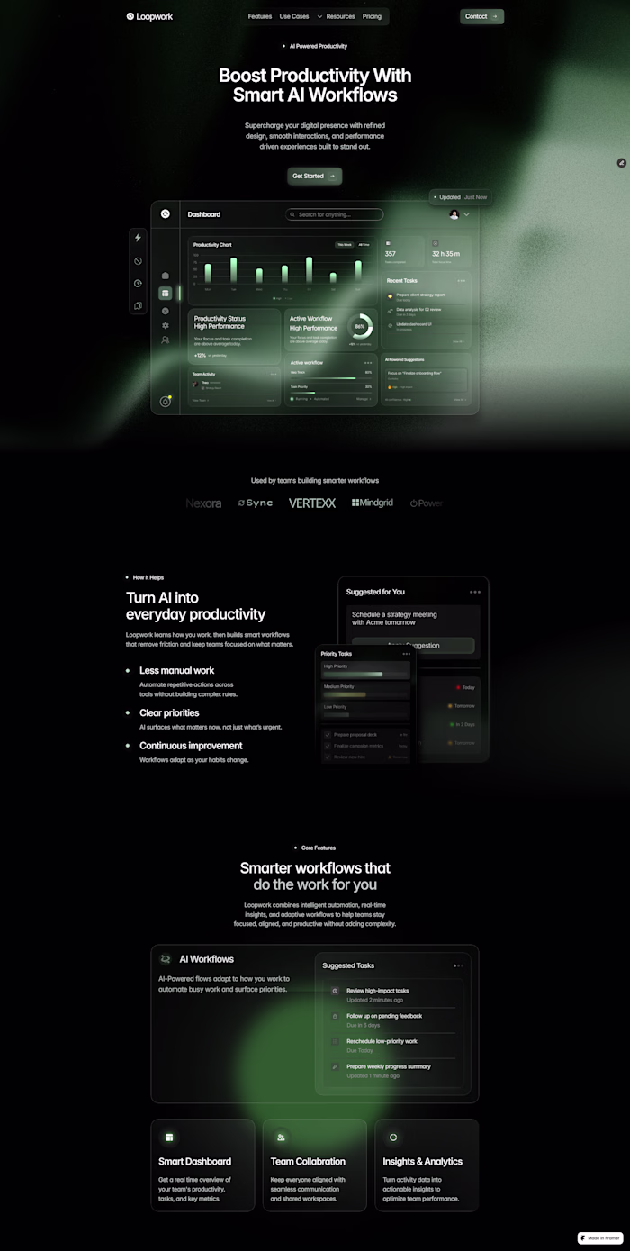 Currently working on a website