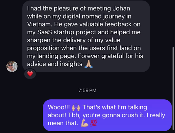 I helped a SaaS startup