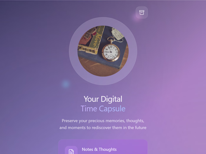Digital Time Capsule (AI generated)