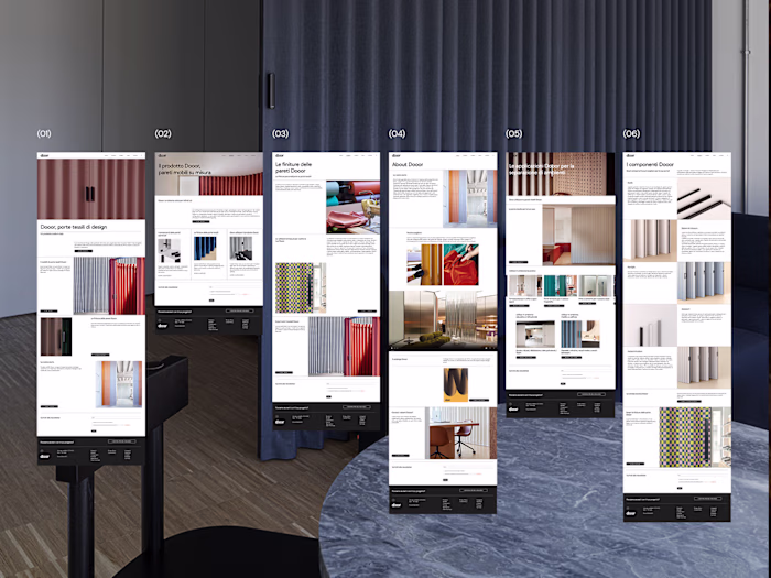 Website designed for Dooor, an