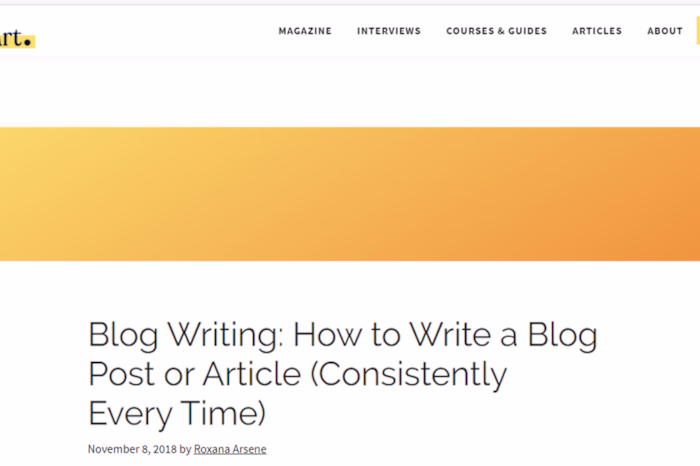 Blog Writing: How to Write a Blog Post or Article (Consistently Every Time)