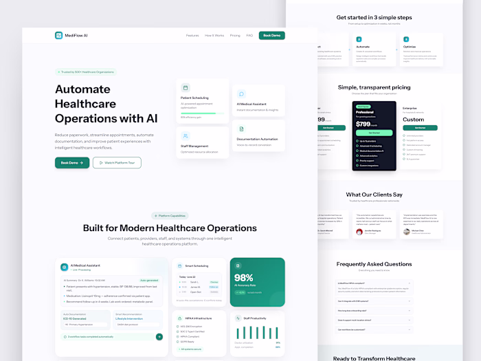 MediFlow AI Development for Healthcare Efficiency