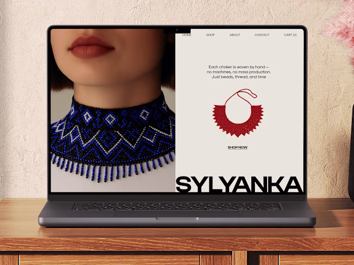 💎 Web design for Handcrafted jewelry brand | Hyperactive