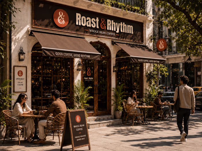 Roast & Rhythm — Café Branding & Packaging