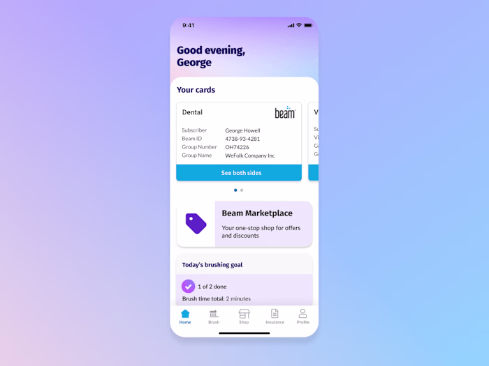 Beam Benefits App Redesign