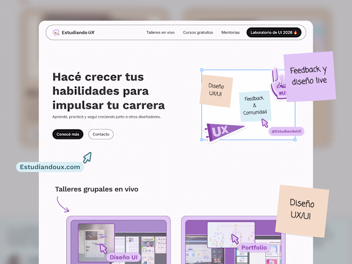 New website for "Estudiando UX",
