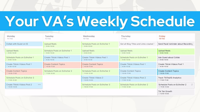Streamlined Social Media Content Calendar & Scheduling
