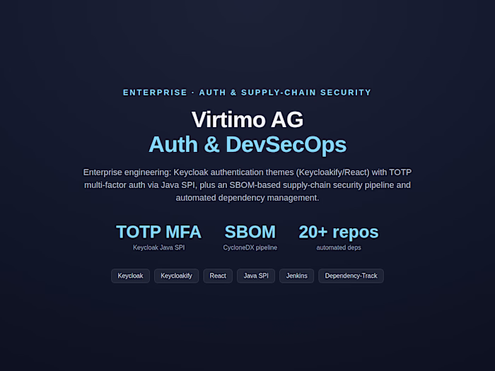 Auth & DevSecOps · TOTP