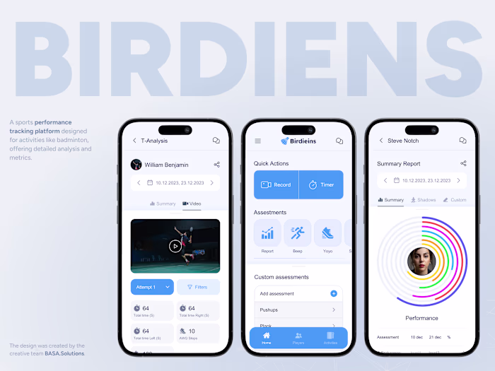 Healthcare sport mobile app design