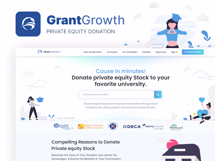 GrantGrowth • Stock Donation Platform