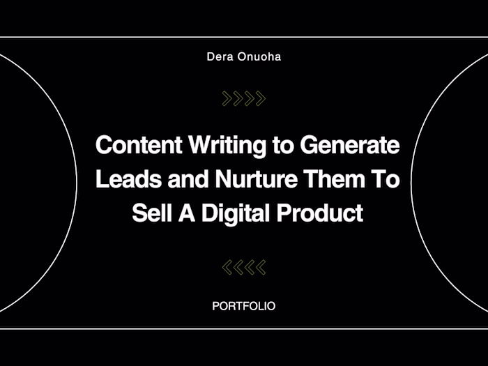 Content Writing Sequence to Generate Leads for Digital Product
