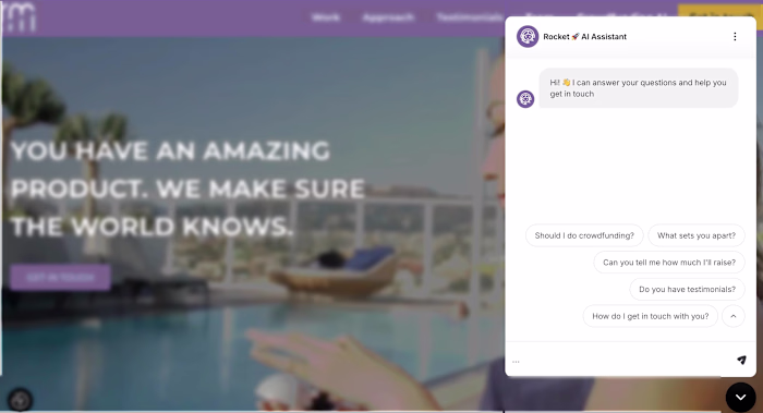 Public Homepage Chatbot (AI Assistant)