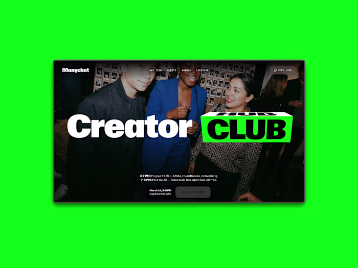 Manychat HUB | CLUB during