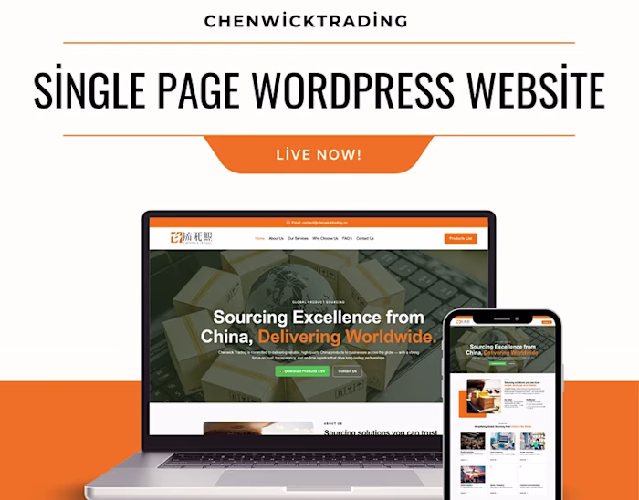 Wordpress Landing Page Design