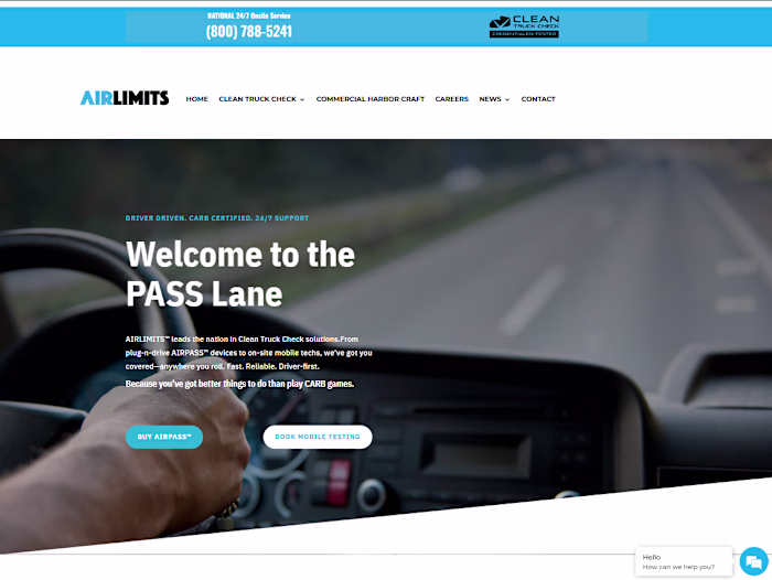 Airlimits Vehicle Emissions Monitoring Website