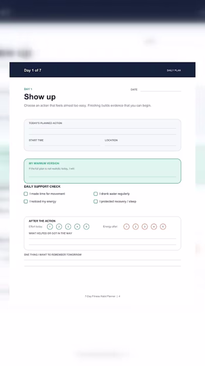 Fitness Planner Product Short — Self-Produced
