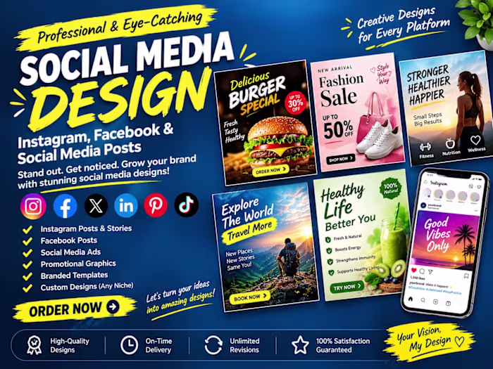 Social Media Design for Instagram,