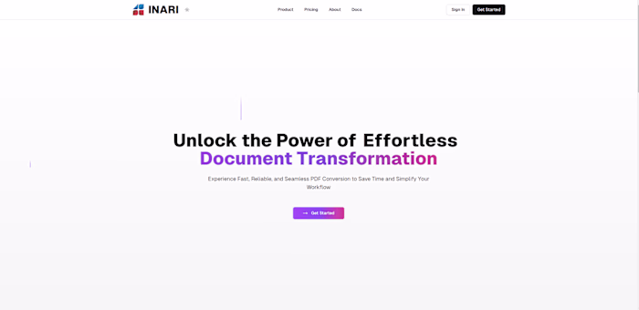 SaaS PDF conversion API service