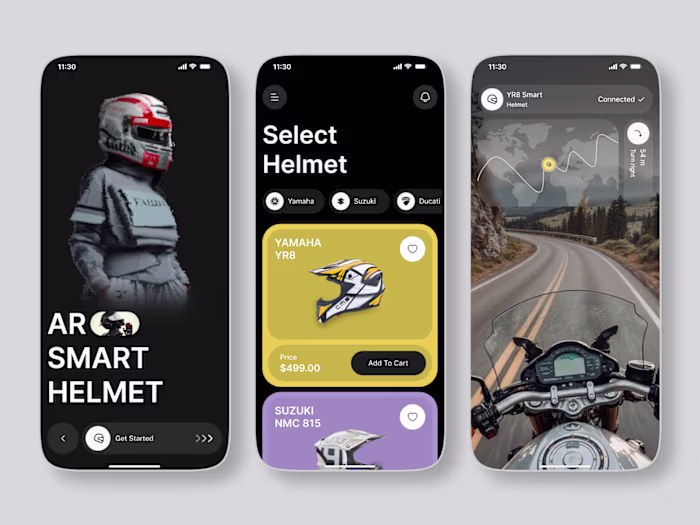 Motorcycle Helmet Store Mobile App