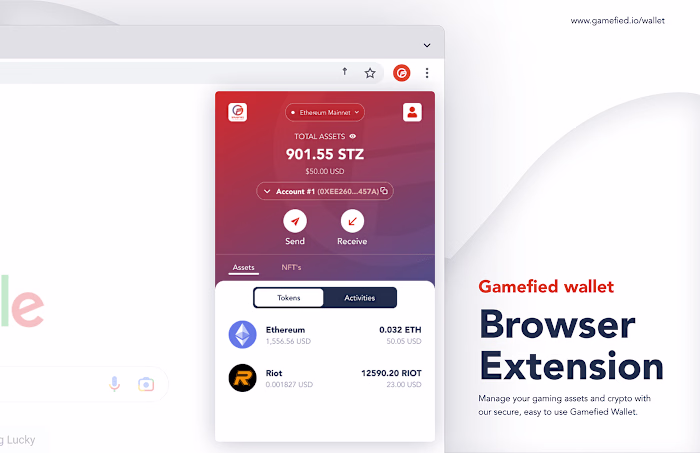 Gamefied - Crypto Wallet Browser Extension on Behance