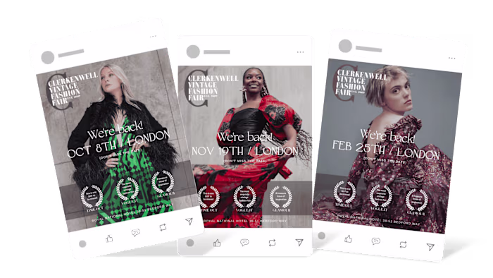 Clerkenwell Vintage Fashion Fair — Campaign Case Study