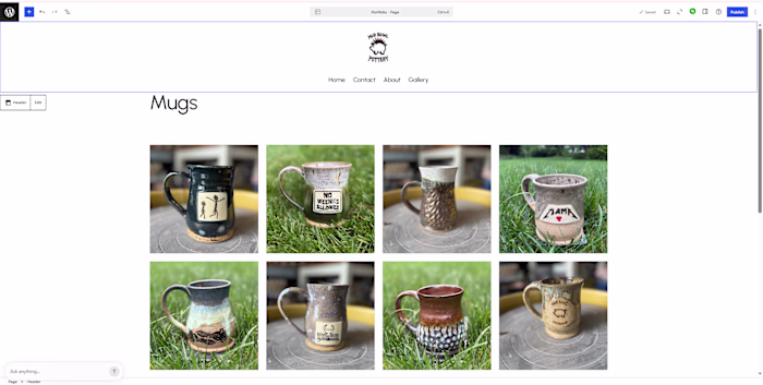 The Mugs gallery is almost