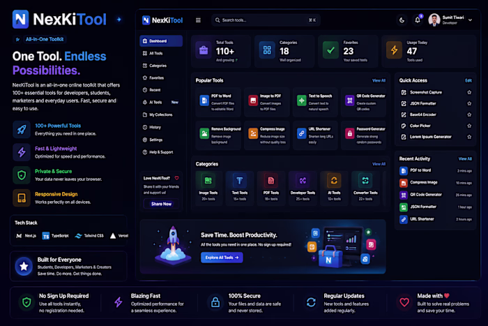 🚀 Excited to share NexKiTool!
NexKiTool