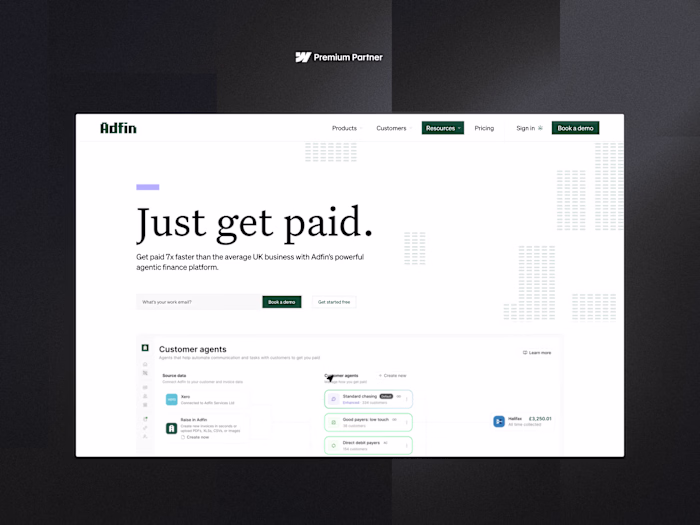 Adfin: rebuilding a Webflow site for Series A