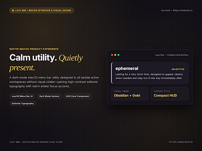 Lazy Bee — macOS Transcription & Dictionary App