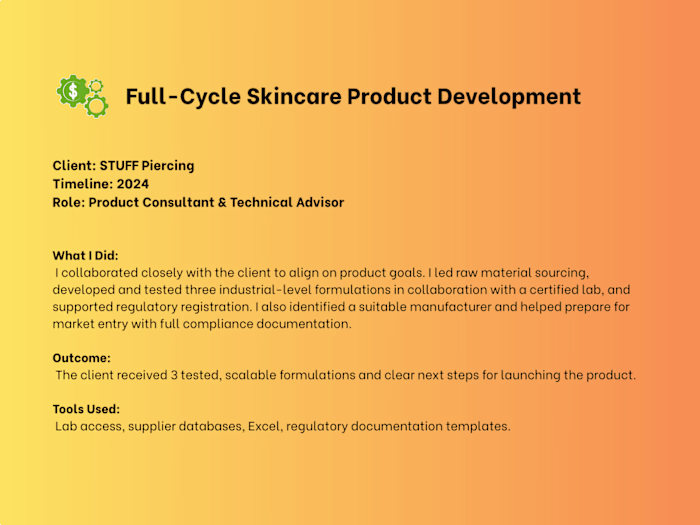 Product development