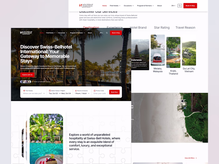 Minimalist Hotel Landing Page