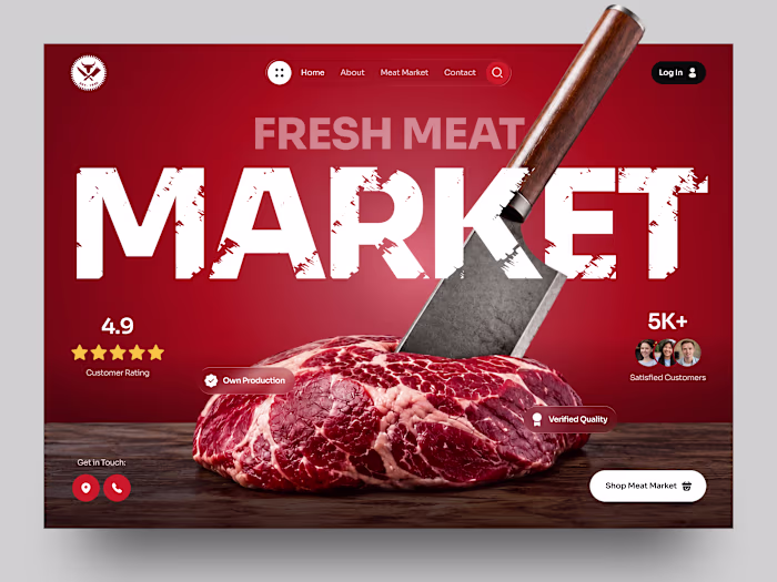 Meat Shop Website Design