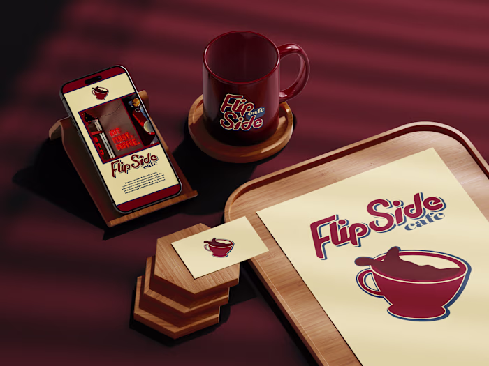 FlipSide Cafe: Logo and Brand