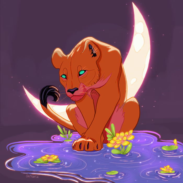 Lioness of the Lunar Lake