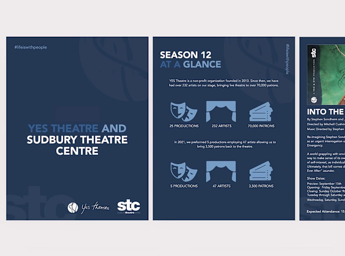 YES Theatre & STC Pilot Season Visual Identity 